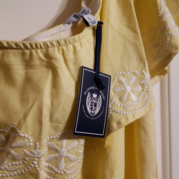 ✨3/10 Sloane Ranger Yellow One Shoulder Dress - Picture 4 of 9